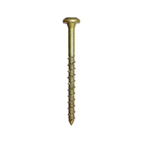 Grk Fasteners CALIBURN Concrete Screw, Yellow Zinc 5914734